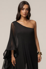 Black New Waves Jumpsuit