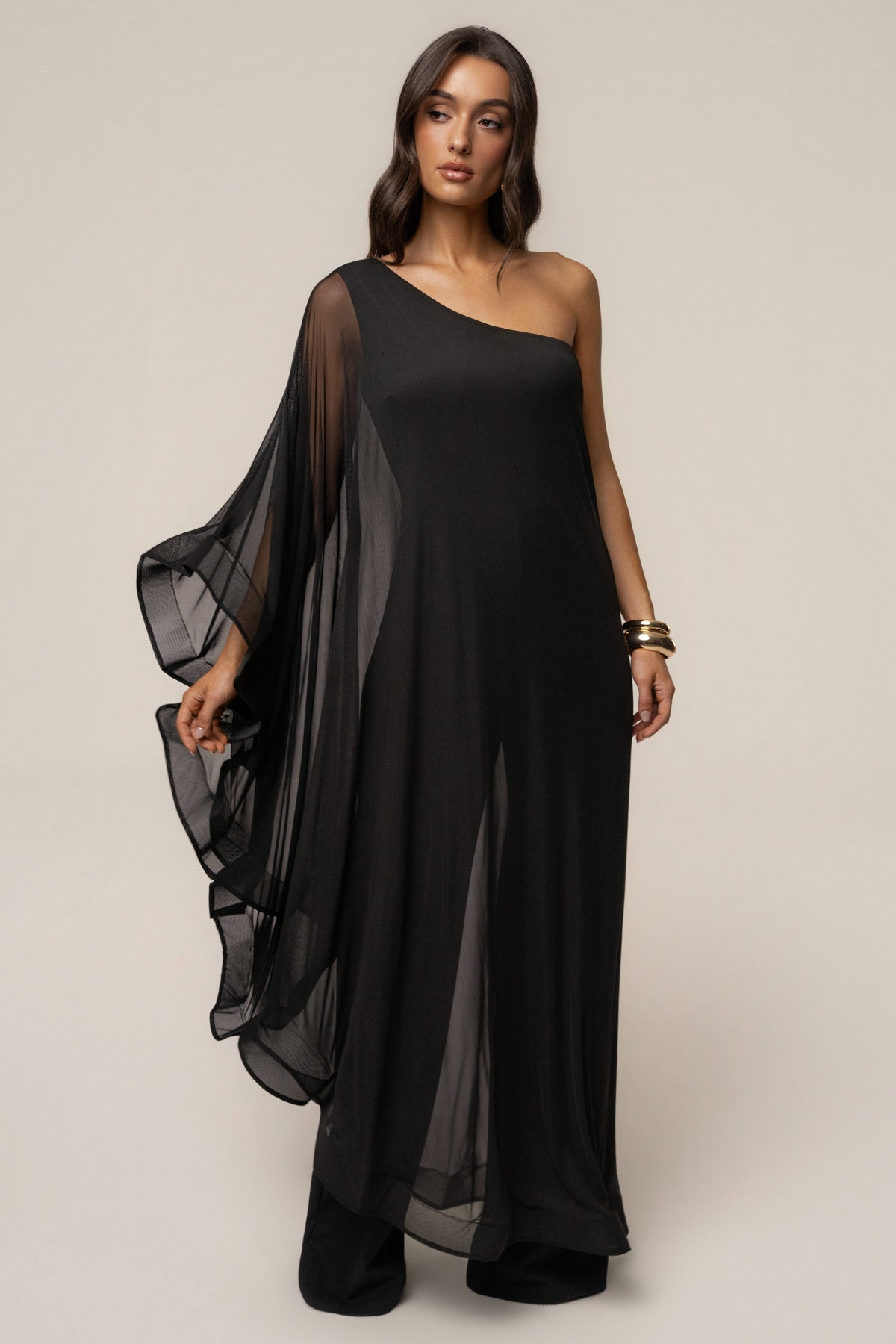 Black New Waves Jumpsuit