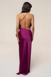 Fuchsia Delmara Cowl Maxi Dress
