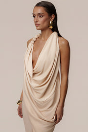 Champagne Dolce Drape Dress
