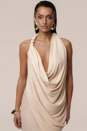 Champagne Dolce Drape Dress