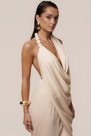 Champagne Dolce Drape Dress