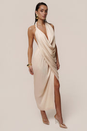 Champagne Dolce Drape Dress