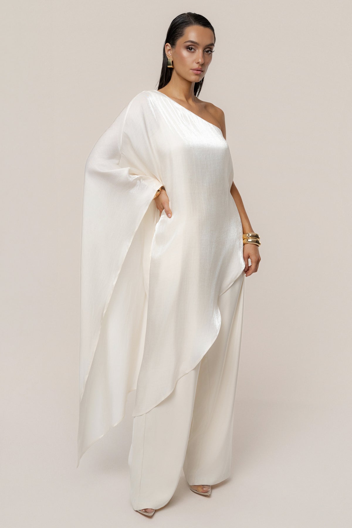 Champagne Cher Iridescent Top