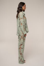 Sage Organza Floral Pant