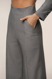Heather Grey Power Move High Waist Trouser