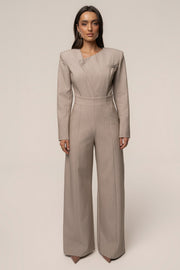 Heather Beige Power Move Bodysuit