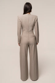Heather Beige Power Move Bodysuit