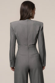 Heather Grey Power Move Bodysuit