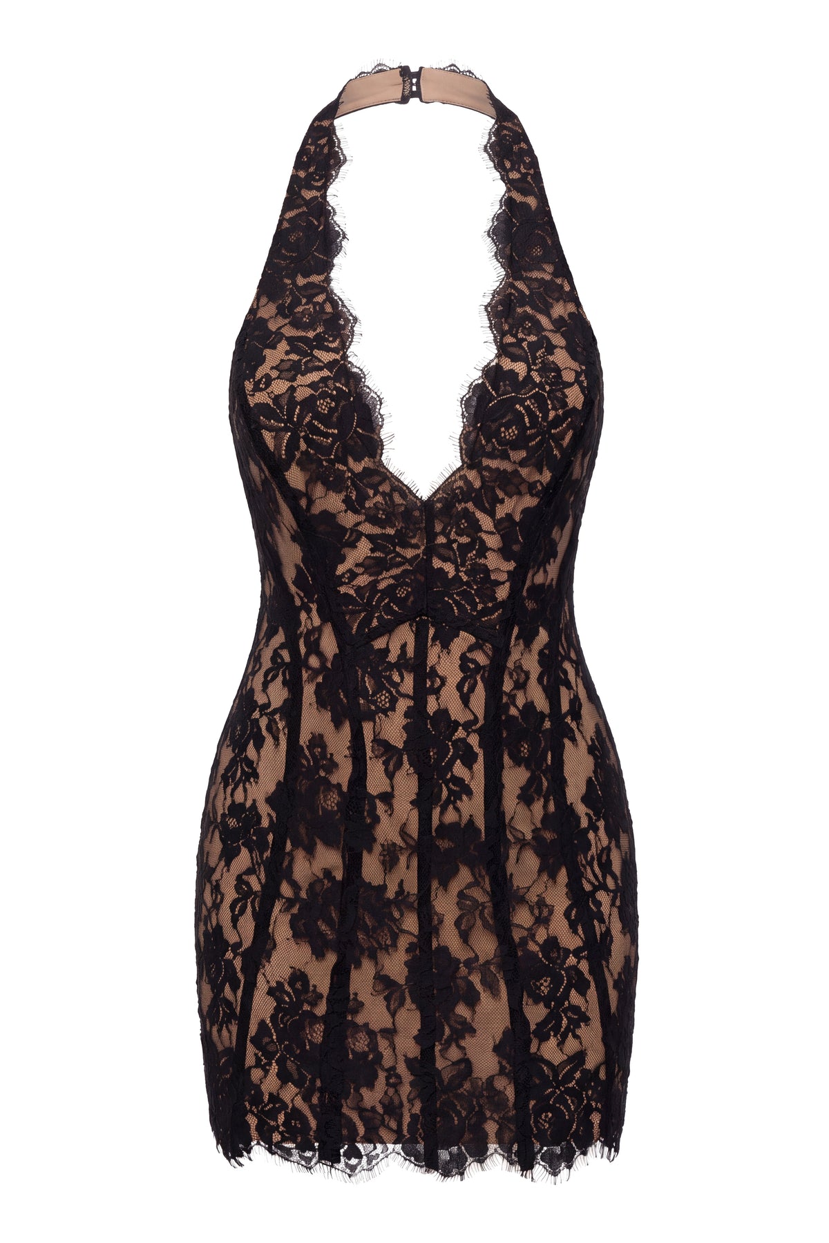 Black Second Look Lace Mini Dress