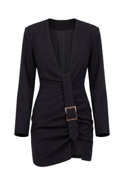 PRE-ORDER Black Own the Room Mini Dress