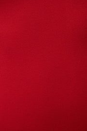 Red Classic Turtleneck Maxi Dress