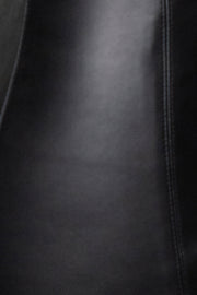 Black Front Row PU Leather Short