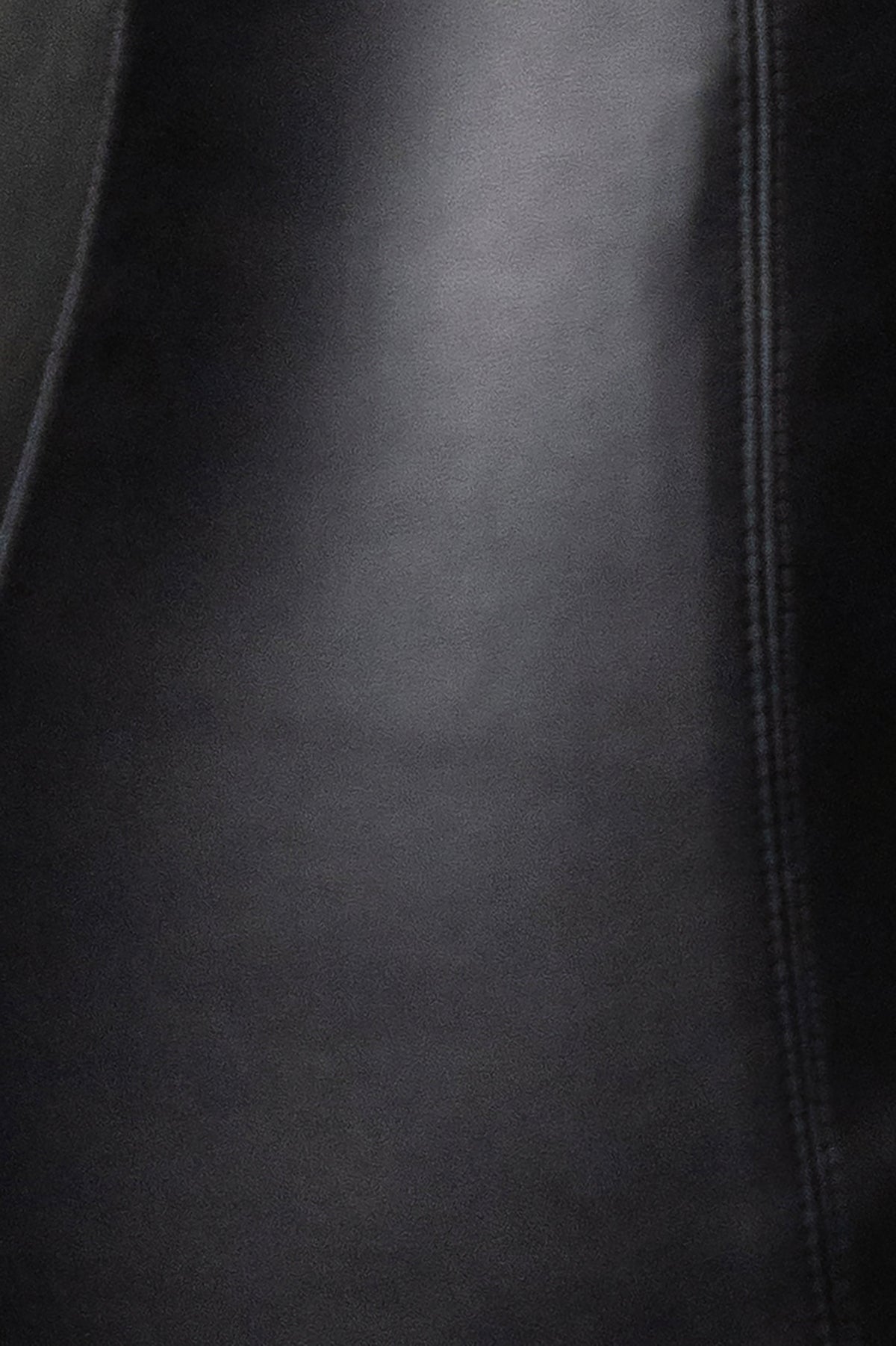 Black Front Row PU Leather Short