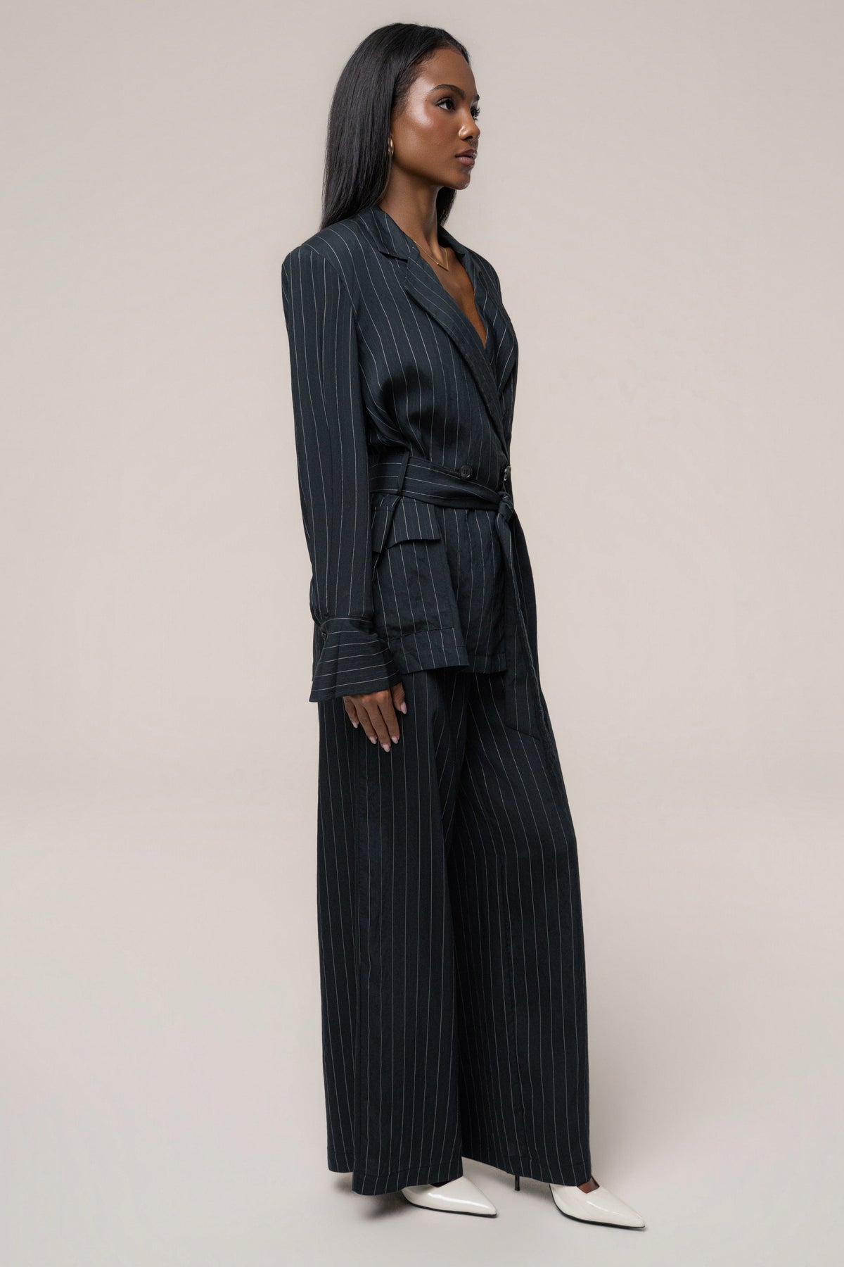 Black Social Club Pinstripe Pants