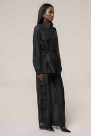 Black Explorer Sheer Jacket