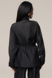 Black Explorer Sheer Jacket