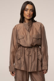 Mauve Explorer Sheer Jacket