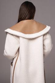Tan Jaida Reversible Teddy Coat