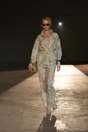 Sage Organza Floral Pant